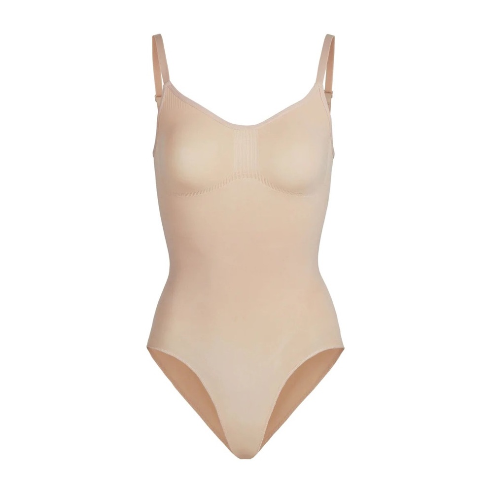 SKIMS sculpting bodysuit with snaps
